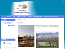 Tablet Screenshot of mazieres-en-mauges.fr